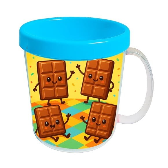 Caneca Acrílica Infantil Personalizada Chocolates