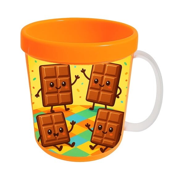 Caneca Acrílica Infantil Personalizada Chocolates