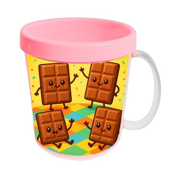 Caneca Acrílica Infantil Personalizada Chocolates
