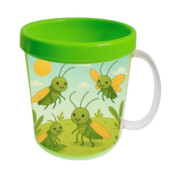 Caneca Acrílica Infantil Personalizada Cigarras