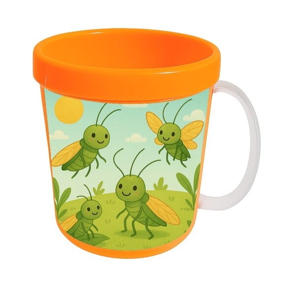 Caneca Acrílica Infantil Personalizada Cigarras