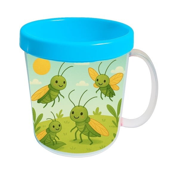 Caneca Acrílica Infantil Personalizada Cigarras