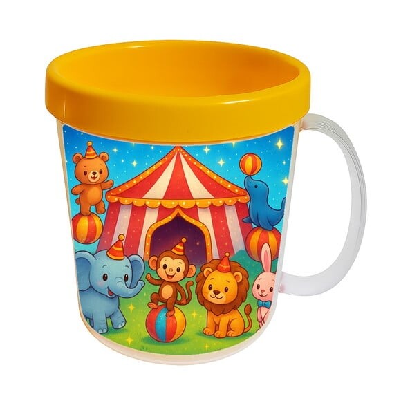 Caneca Acrílica Infantil Personalizada Circo Encantado