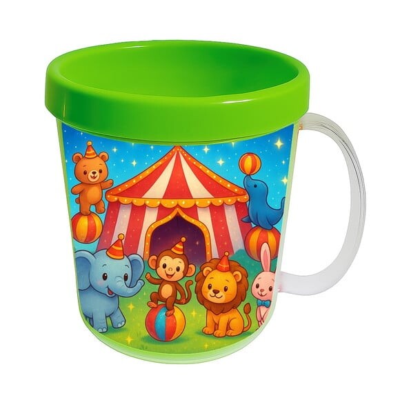 Caneca Acrílica Infantil Personalizada Circo Encantado