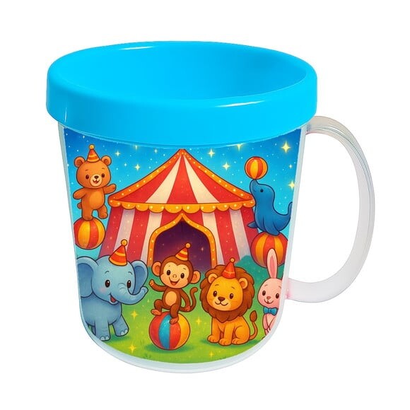 Caneca Acrílica Infantil Personalizada Circo Encantado