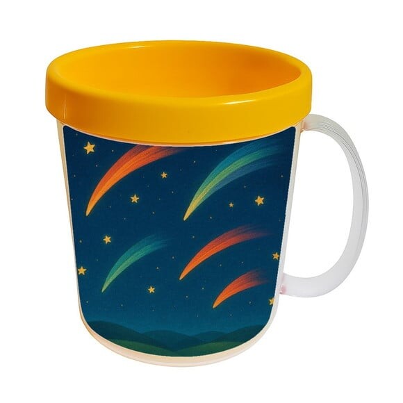 Caneca Acrílica Infantil Personalizada Cometas