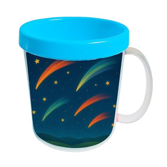 Caneca Acrílica Infantil Personalizada Cometas