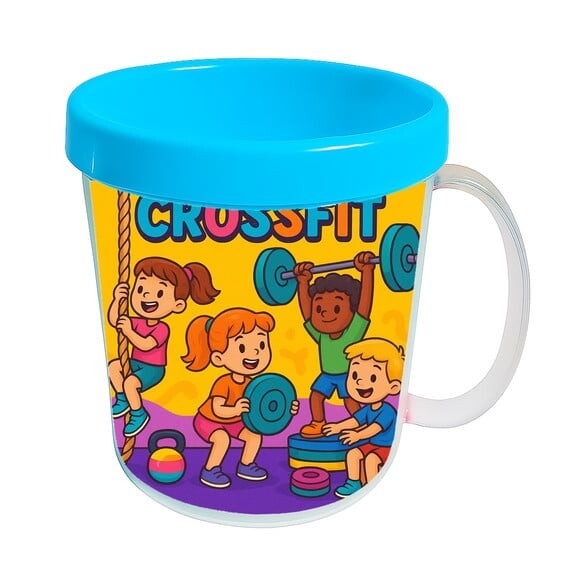Caneca Acrílica Infantil Personalizada Crossfit