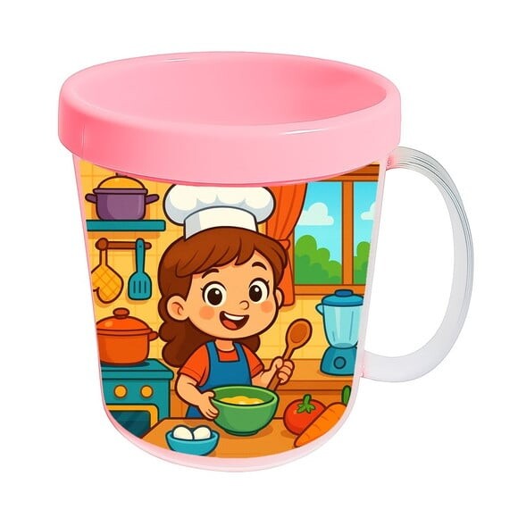 Caneca Acrílica Infantil Personalizada Cozinha Kids