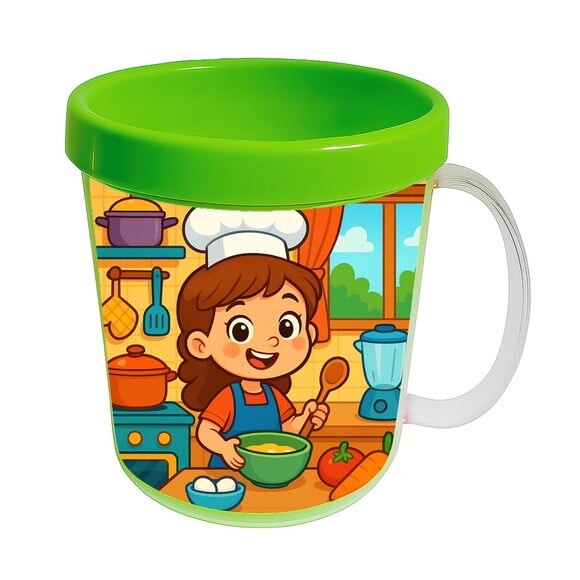 Caneca Acrílica Infantil Personalizada Cozinha Kids