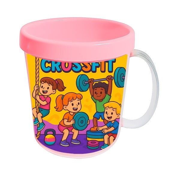 Caneca Acrílica Infantil Personalizada Crossfit