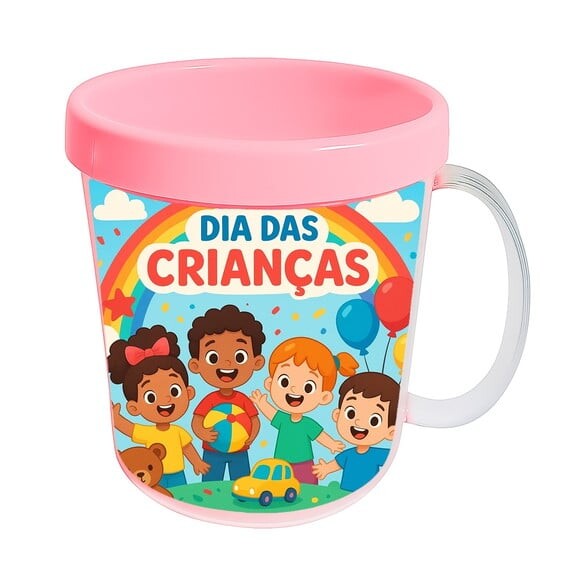 Caneca Acrílica Infantil Personalizada Dia das Crianças