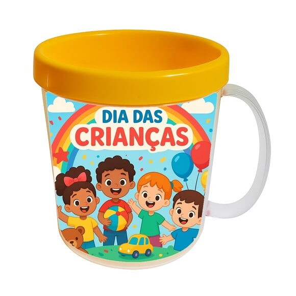 Caneca Acrílica Infantil Personalizada Dia das Crianças