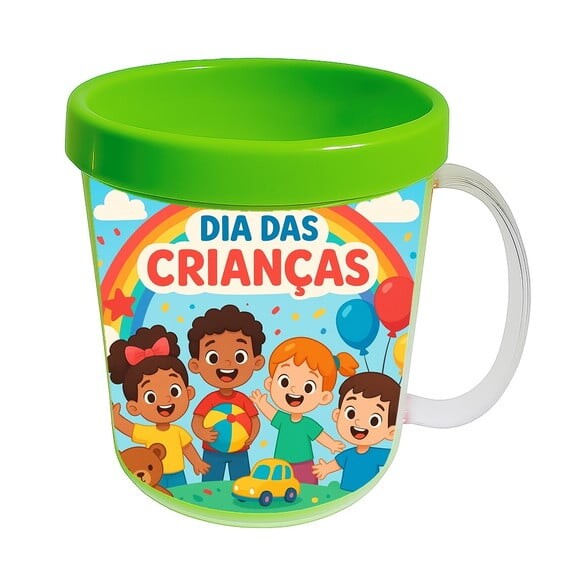 Caneca Acrílica Infantil Personalizada Dia das Crianças