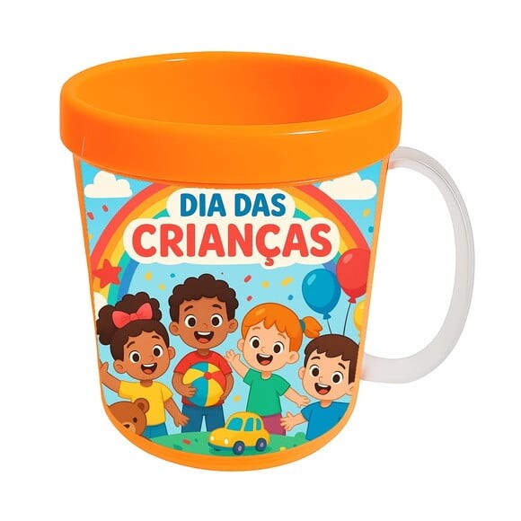 Caneca Acrílica Infantil Personalizada Dia das Crianças
