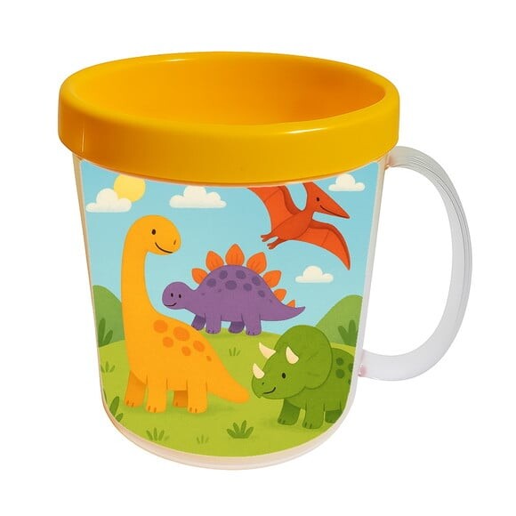 Caneca Acrílica Infantil Personalizada Dinossauros