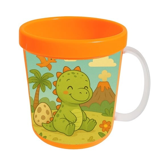 Caneca Acrílica Infantil Personalizada Dinossauro Baby