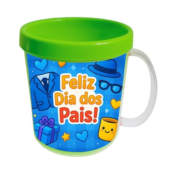 Caneca Acrílica Infantil Personalizada Dia dos Pais
