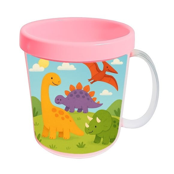 Caneca Acrílica Infantil Personalizada Dinossauros