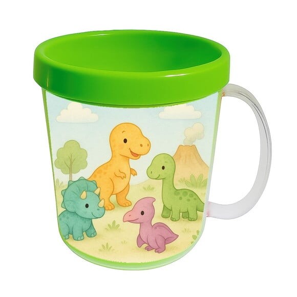 Caneca Acrílica Infantil Personalizada Dinossauros Baby