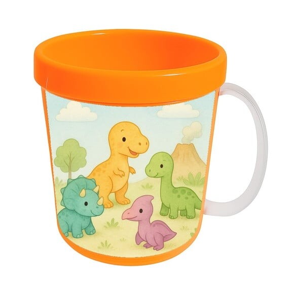 Caneca Acrílica Infantil Personalizada Dinossauros Baby