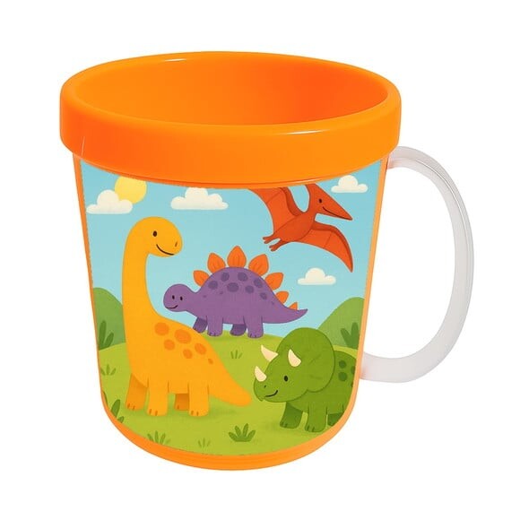 Caneca Acrílica Infantil Personalizada Dinossauros