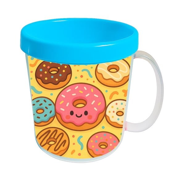 Caneca Acrílica Infantil Personalizada Donuts