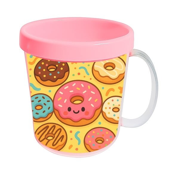 Caneca Acrílica Infantil Personalizada Donuts