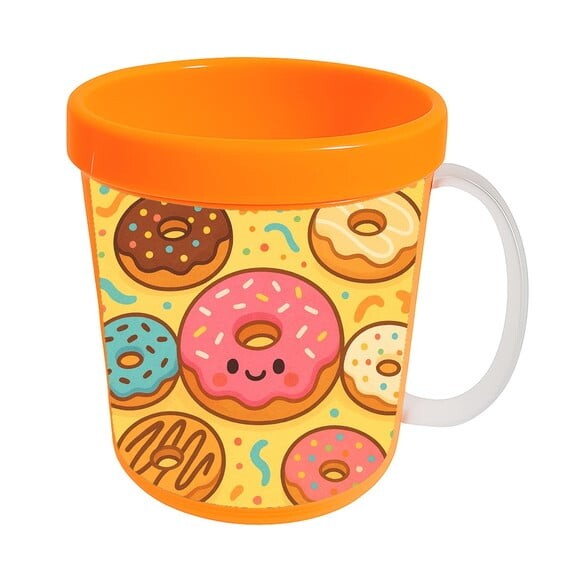 Caneca Acrílica Infantil Personalizada Donuts