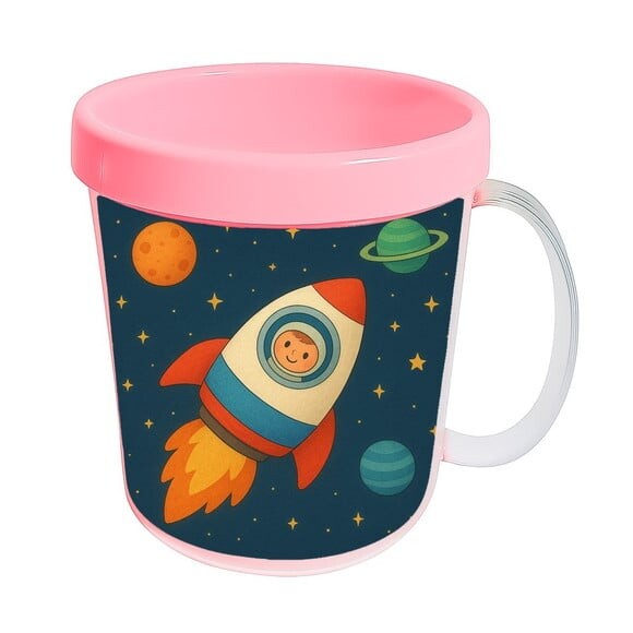Caneca Acrílica Infantil Personalizada Espaço Sideral