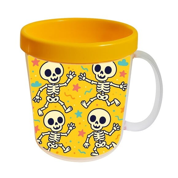 Caneca Acrílica Infantil Personalizada Esqueletinhos Kids
