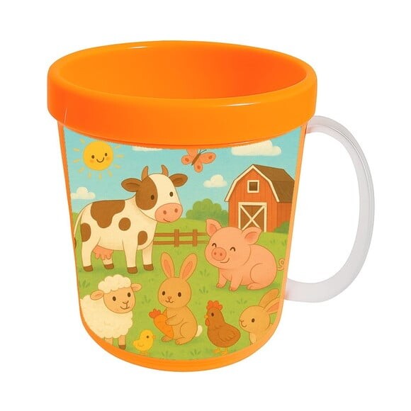 Caneca Acrílica Infantil Personalizada Fazendinha