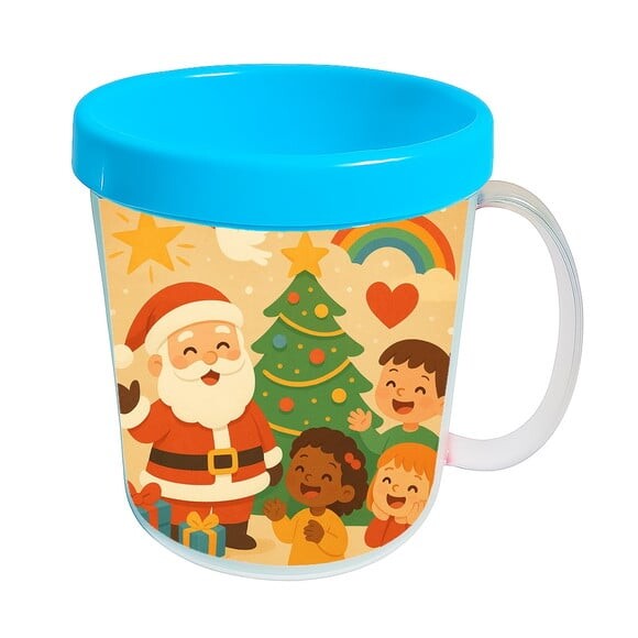 Caneca Acrílica Infantil Personalizada Feliz Natal