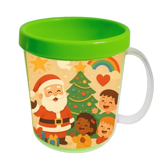 Caneca Acrílica Infantil Personalizada Feliz Natal