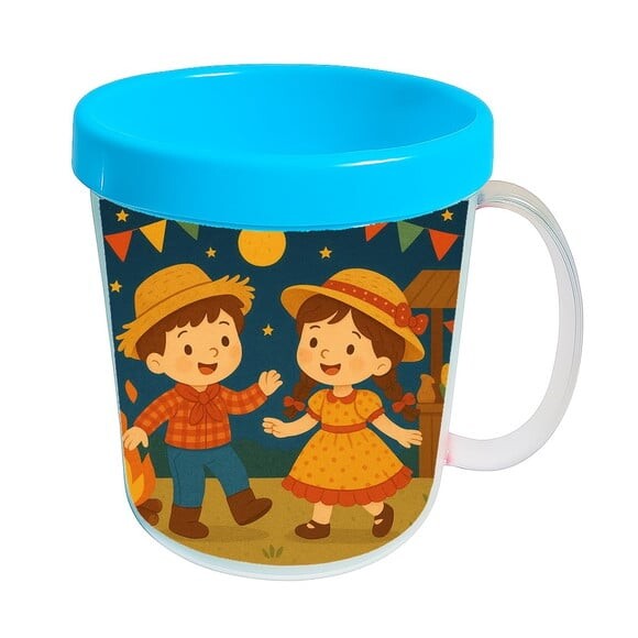 Caneca Acrílica Infantil Personalizada Festa Junina