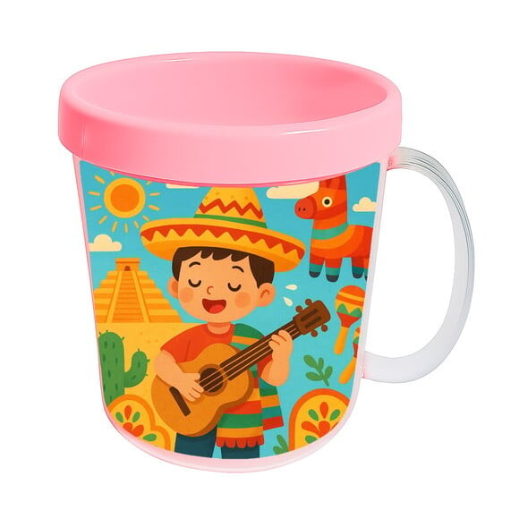 Caneca Acrílica Infantil Personalizada Festa Mexicana