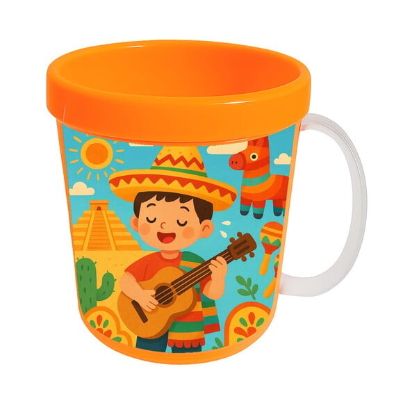 Caneca Acrílica Infantil Personalizada Festa Mexicana
