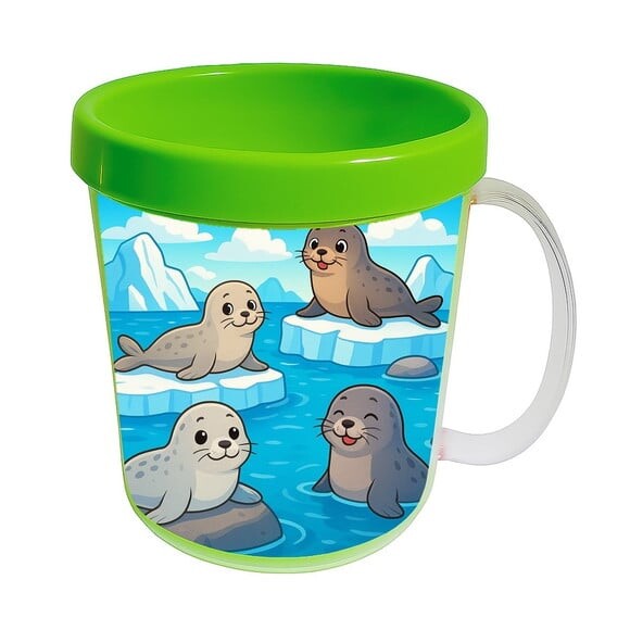 Caneca Acrílica Infantil Personalizada Focas