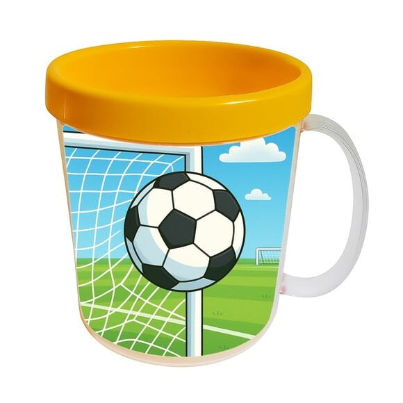 Caneca Acrílica Infantil Personalizada Futebol