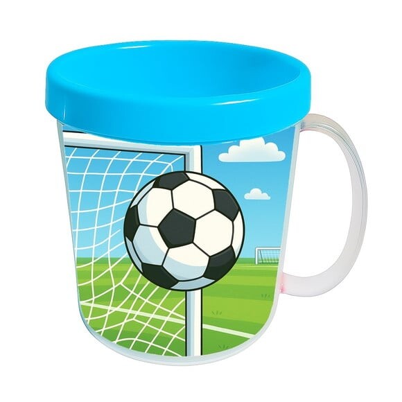 Caneca Acrílica Infantil Personalizada Futebol