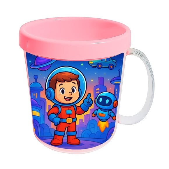 Caneca Acrílica Infantil Personalizada Futurismo Infantil