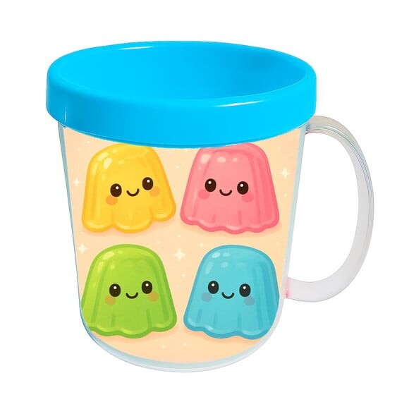Caneca Acrílica Infantil Personalizada Gelatinas