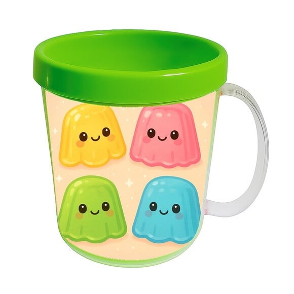 Caneca Acrílica Infantil Personalizada Gelatinas