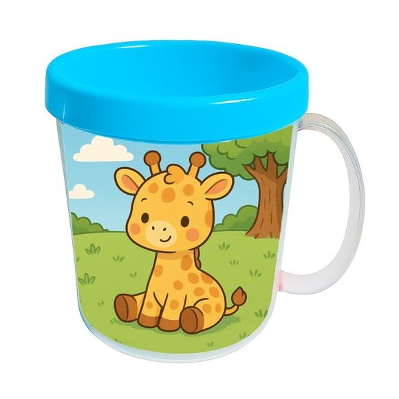 Caneca Acrílica Infantil Personalizada Girafinha Baby