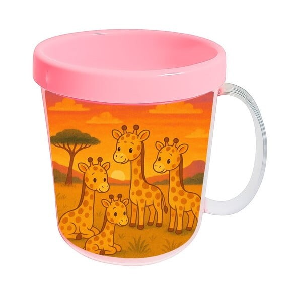 Caneca Acrílica Infantil Personalizada Girafinhas