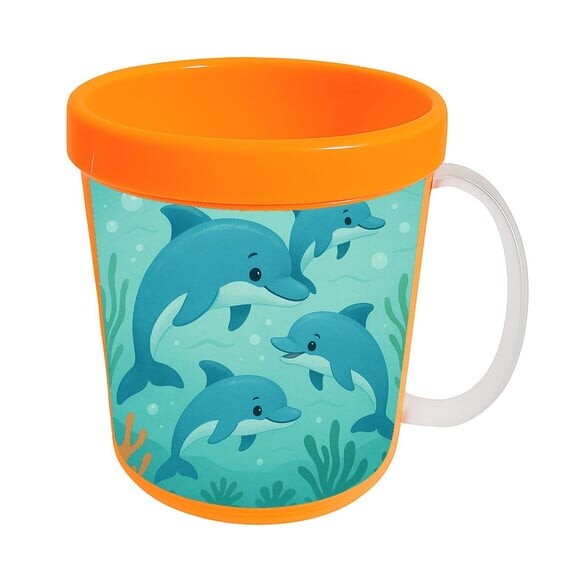 Caneca Acrílica Infantil Personalizada Golfinhos