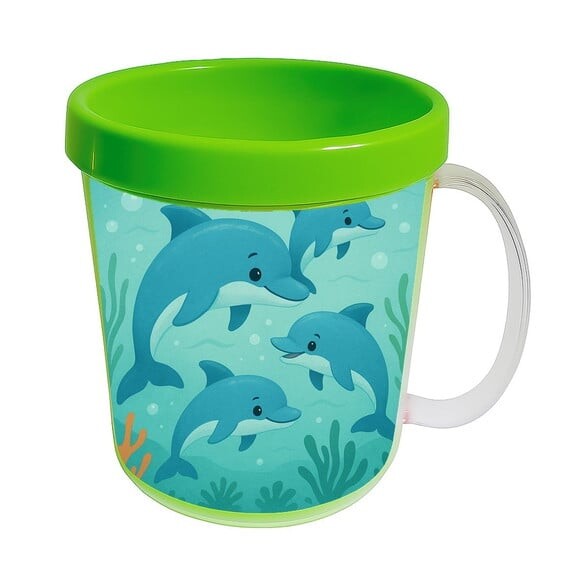 Caneca Acrílica Infantil Personalizada Golfinhos