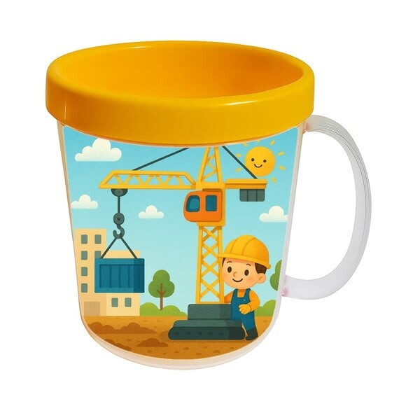 Caneca Acrílica Infantil Personalizada Grua