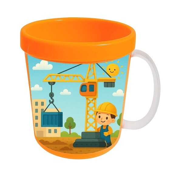 Caneca Acrílica Infantil Personalizada Grua