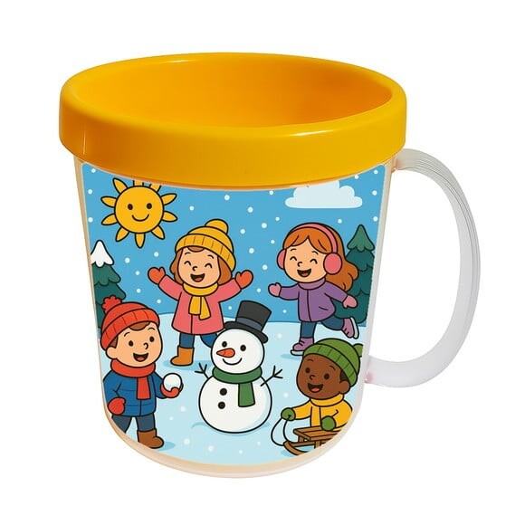 Caneca Acrílica Infantil Personalizada Inverno Divertido